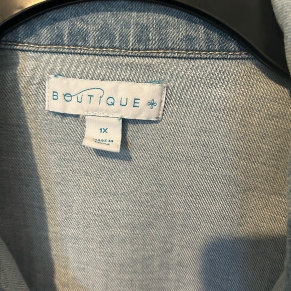 Blue Jean Denim Jacket “Boutique” Brand Women’s - Picture 8 of 11